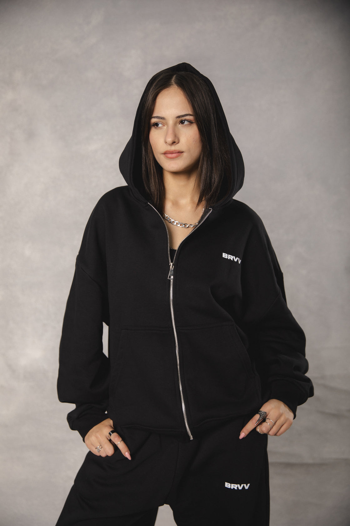 The Black Origin Zip-Up